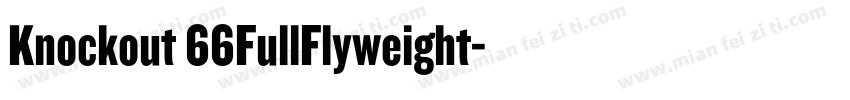 Knockout 66FullFlyweight字体转换
